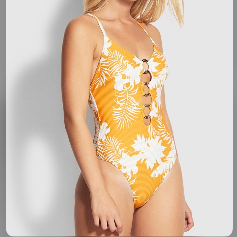 NWT Anthropologie SEAFOLLY Wild One piece Swimsuit